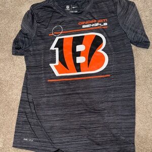 Nike Kids Gray and Orange Bengals Shirt